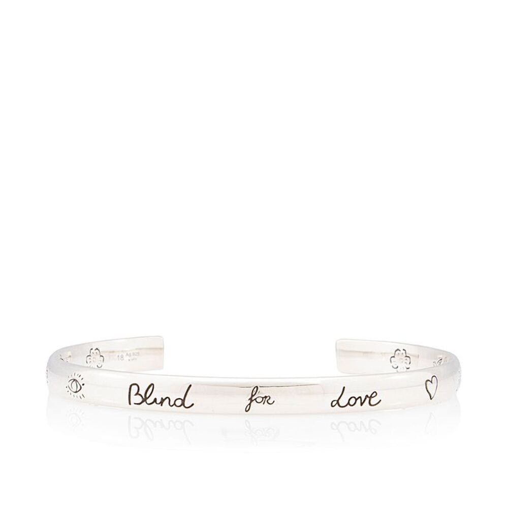 Gucci Sterling Silver Blind For Love Cuff